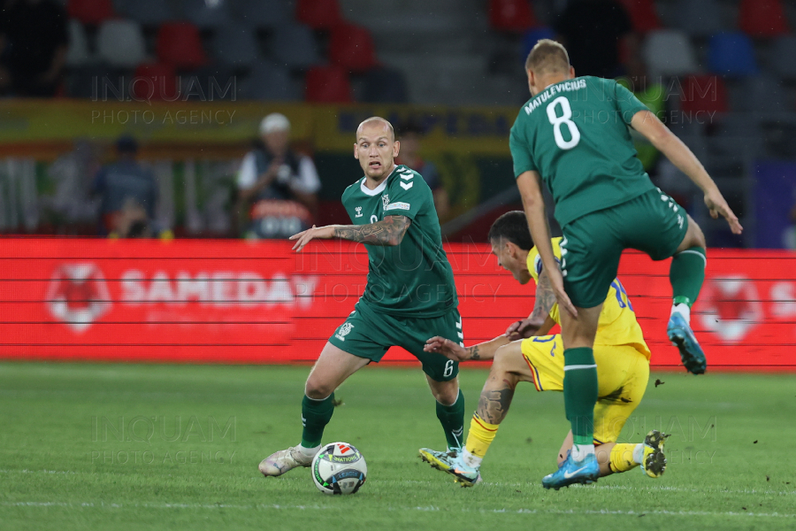 BUCURESTI - FOTBAL - ROMANIA - LITUANIA - GRUPE UEFA NATIONS LEAGUE - 9 SEP 2024