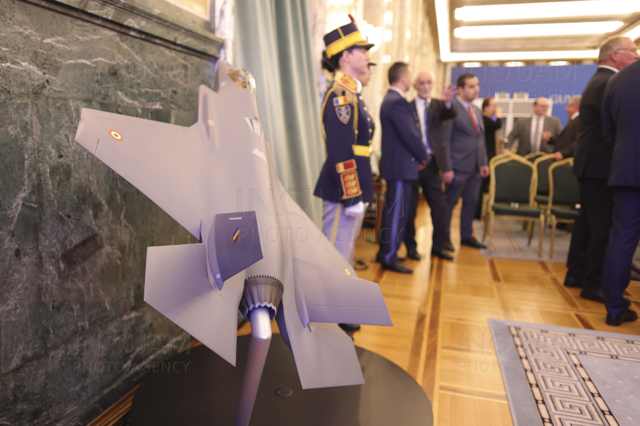 BUCURESTI - GUVERN - PROTOCOL TRANZITIE F-35 - 21 NOI 2024