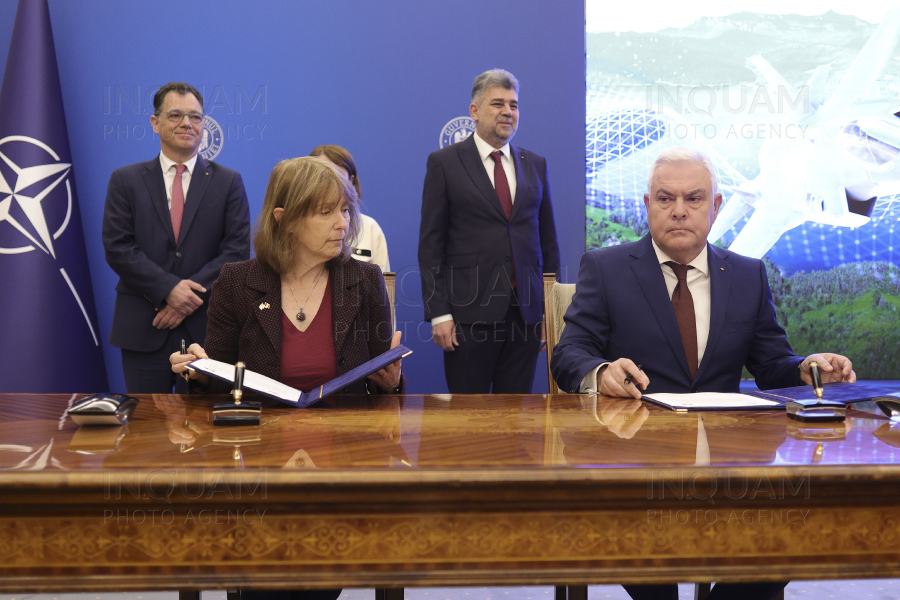 BUCURESTI - GUVERN - PROTOCOL TRANZITIE F-35 - 21 NOI 2024