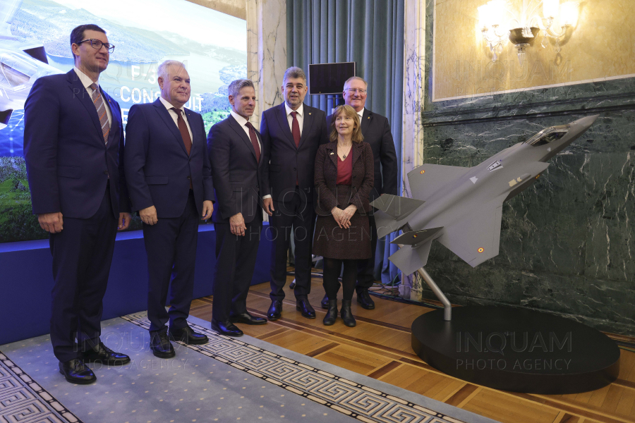 BUCURESTI - GUVERN - PROTOCOL TRANZITIE F-35 - 21 NOI 2024