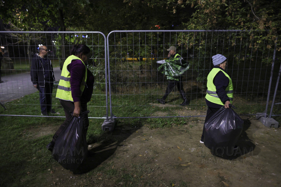 BUCURESTI - INCIDENTE - PIATA UNIRII - SANTIER PLANSEU DAMBOVITA - 14 OCT 2024