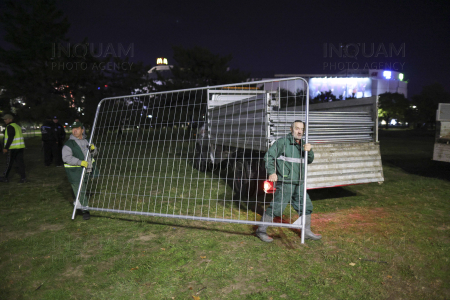 BUCURESTI - INCIDENTE - PIATA UNIRII - SANTIER PLANSEU DAMBOVITA - 14 OCT 2024