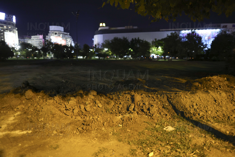 BUCURESTI - INCIDENTE - PIATA UNIRII - SANTIER PLANSEU DAMBOVITA - 14 OCT 2024