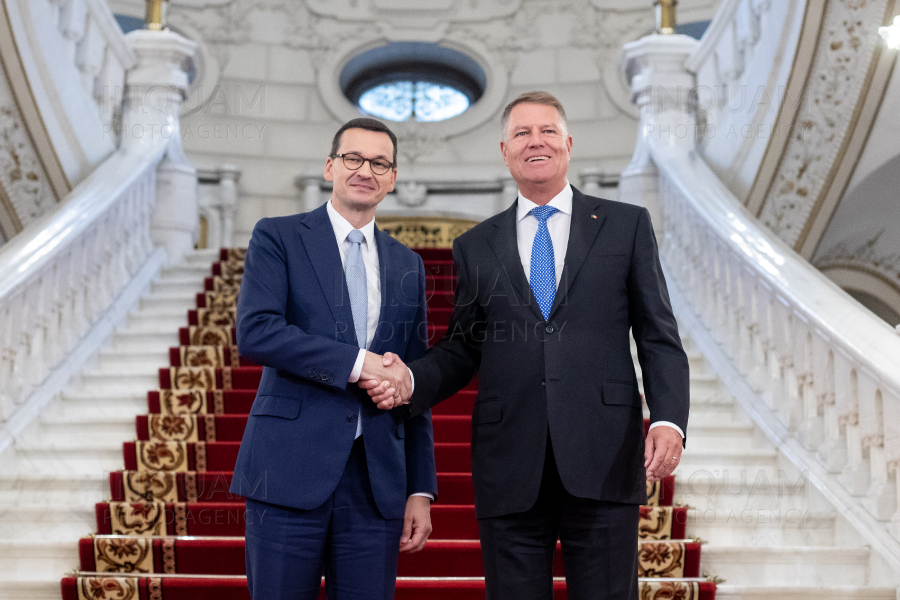 BUCURESTI - KLAUS IOHANNIS - MATEUSZ MORAWIECKI - PALATUL COTROCENI