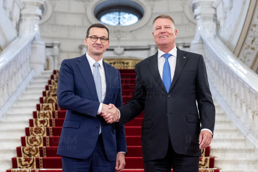 BUCURESTI - KLAUS IOHANNIS - MATEUSZ MORAWIECKI - PALATUL COTROCENI