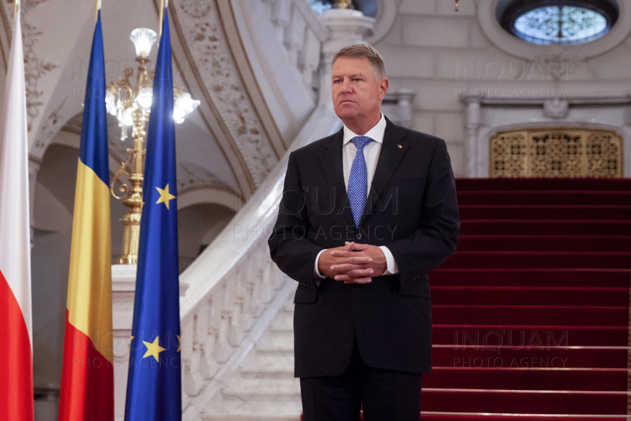 BUCURESTI - KLAUS IOHANNIS - MATEUSZ MORAWIECKI - PALATUL COTROCENI