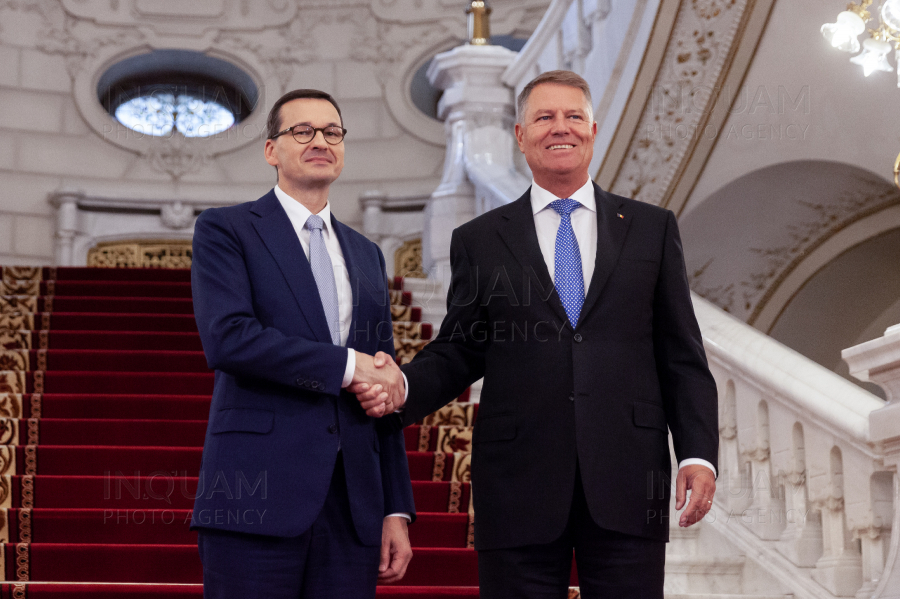 BUCURESTI - KLAUS IOHANNIS - MATEUSZ MORAWIECKI - PALATUL COTROCENI