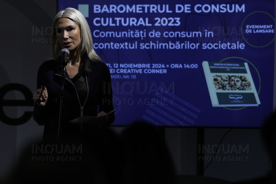 BUCURESTI - LANSARE BAROMETRU CONSUM CULTURAL - INCFC - 12 NOV 2024