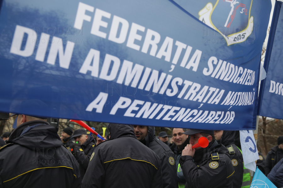 BUCURESTI - MAI - PROTEST SINDICATE POLITIE - 7 FEB 2019