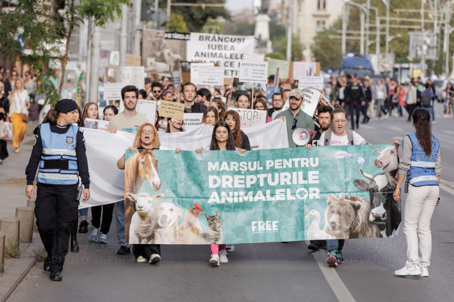 BUCURESTI - MARSUL PENTRU DREPTURILE ANIMALELOR - 21 SEP 2024