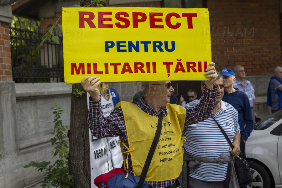 BUCURESTI - MILITARI REZERVISTI - PROTEST - 17 SEP 2024