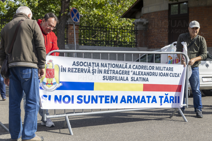 BUCURESTI - MILITARI REZERVISTI - PROTEST - 17 SEP 2024