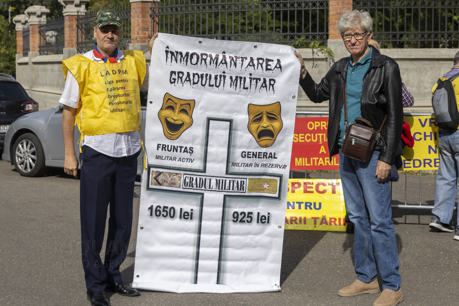 BUCURESTI - MILITARI REZERVISTI - PROTEST - 17 SEP 2024