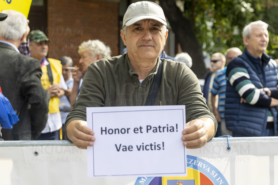 BUCURESTI - MILITARI REZERVISTI - PROTEST - 17 SEP 2024