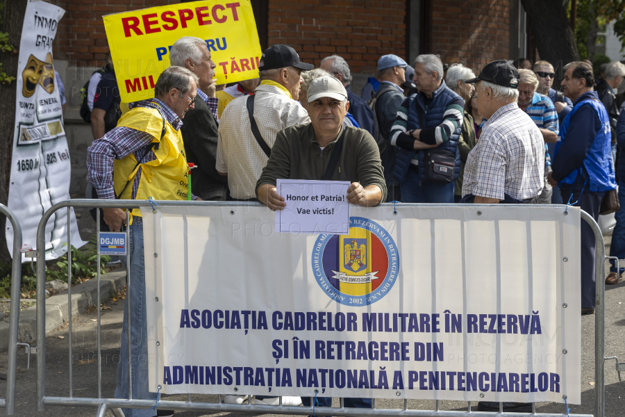 BUCURESTI - MILITARI REZERVISTI - PROTEST - 17 SEP 2024