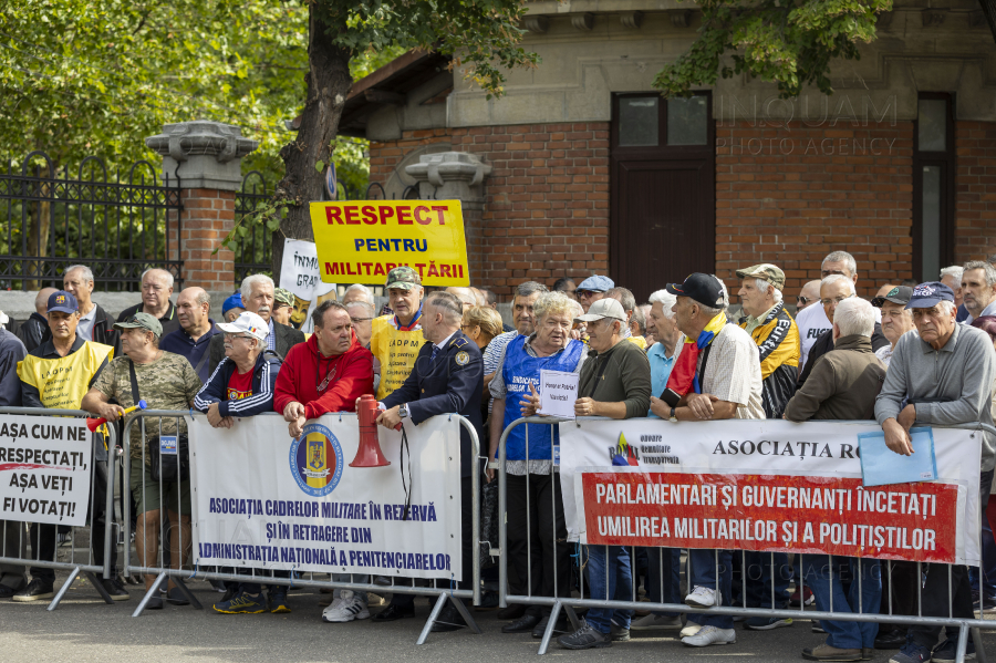 BUCURESTI - MILITARI REZERVISTI - PROTEST - 17 SEP 2024