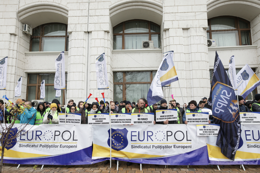 BUCURESTI - MINISTERUL FINANTELOR - PROTEST - EUROPOL - 15 DEC 2022