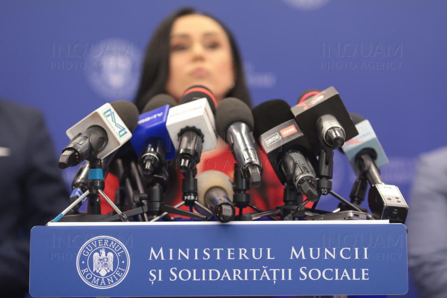 BUCURESTI - MINISTERUL MUNCII - CONFERINTA - REFORMA SISTEMULUI DE PENSII - 22 AUG 2024