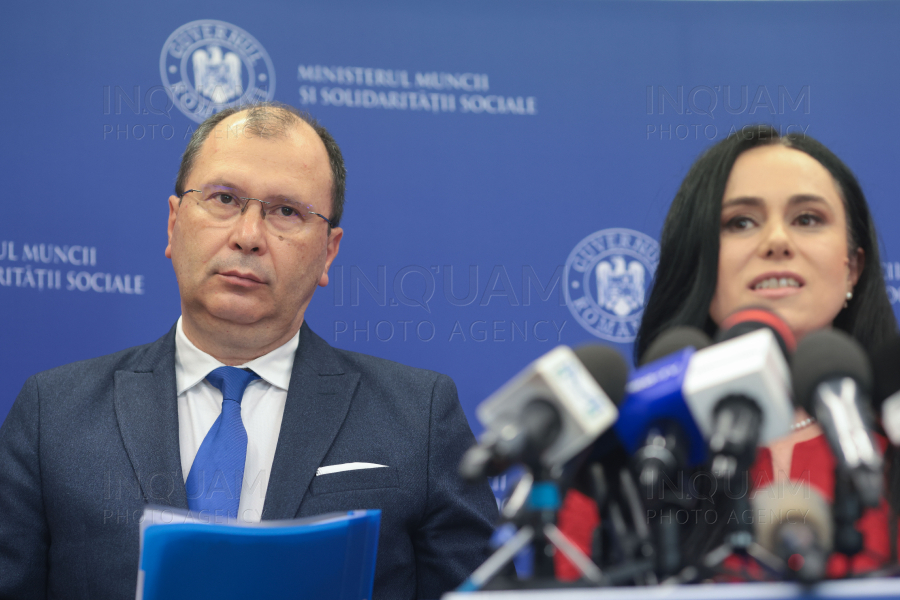 BUCURESTI - MINISTERUL MUNCII - CONFERINTA - REFORMA SISTEMULUI DE PENSII - 22 AUG 2024