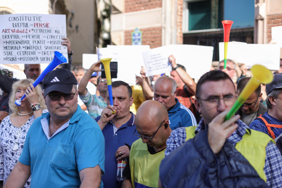 BUCURESTI - MINISTERUL MUNCII - PROTEST - 26 SEP 2024