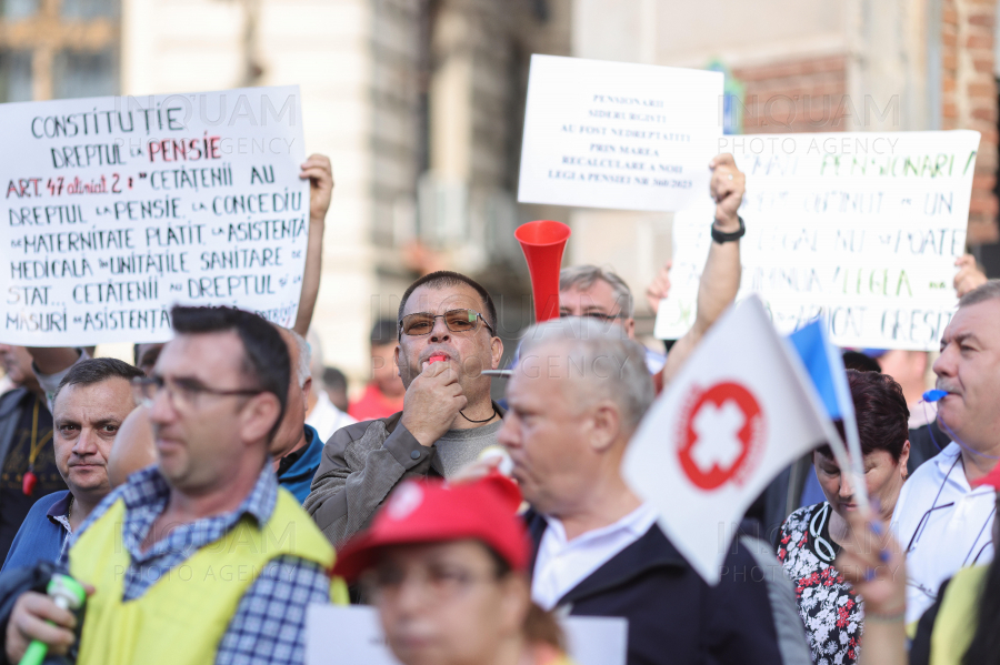 BUCURESTI - MINISTERUL MUNCII - PROTEST - 26 SEP 2024