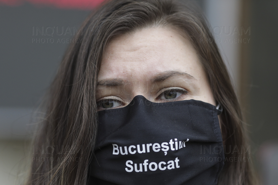 BUCURESTI - MMAP - PROTEST CALITATEA AERULUI - 13 NOI 2020