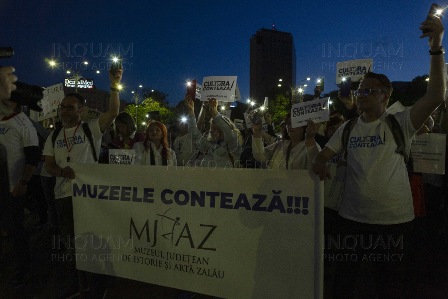 BUCURESTI - NOAPTEA MUZEELOR - PROTEST - 18 MAI 2023