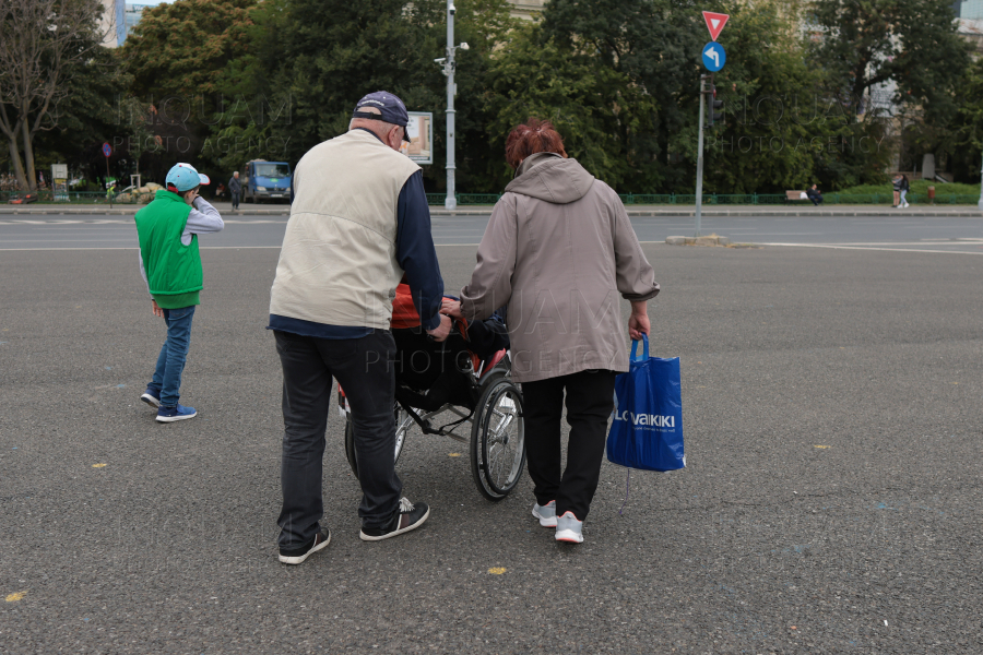 BUCURESTI - PENSIONARI CU DIZABILITATI - PROTEST GUVERN - 16 SEP 2024