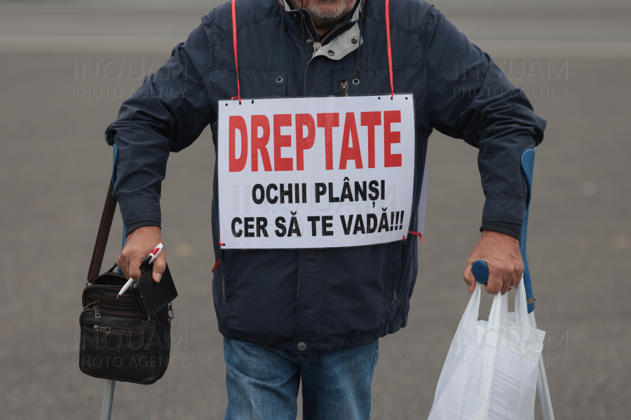 BUCURESTI - PENSIONARI CU DIZABILITATI - PROTEST GUVERN - 16 SEP 2024