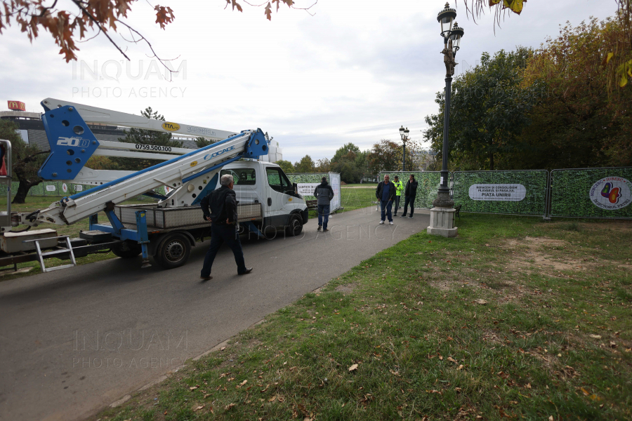 BUCURESTI - PIATA UNIRII - GARDURI SANTIER - 14 OCT 2024