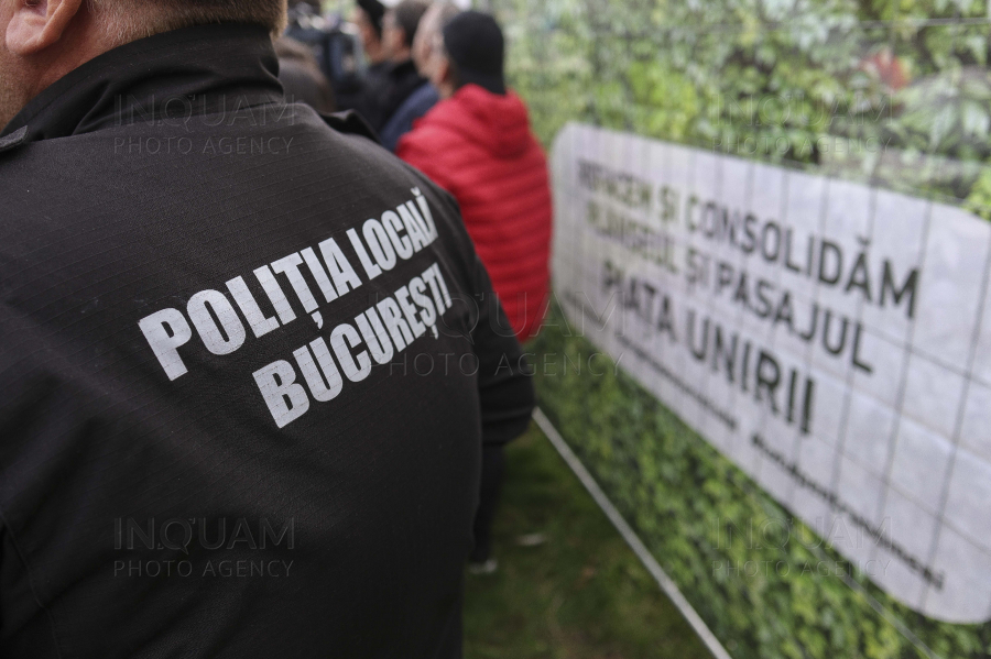 BUCURESTI - PIATA UNIRII - SANTIER PLANSEU DAMBOVITA - 14 OCT 2024