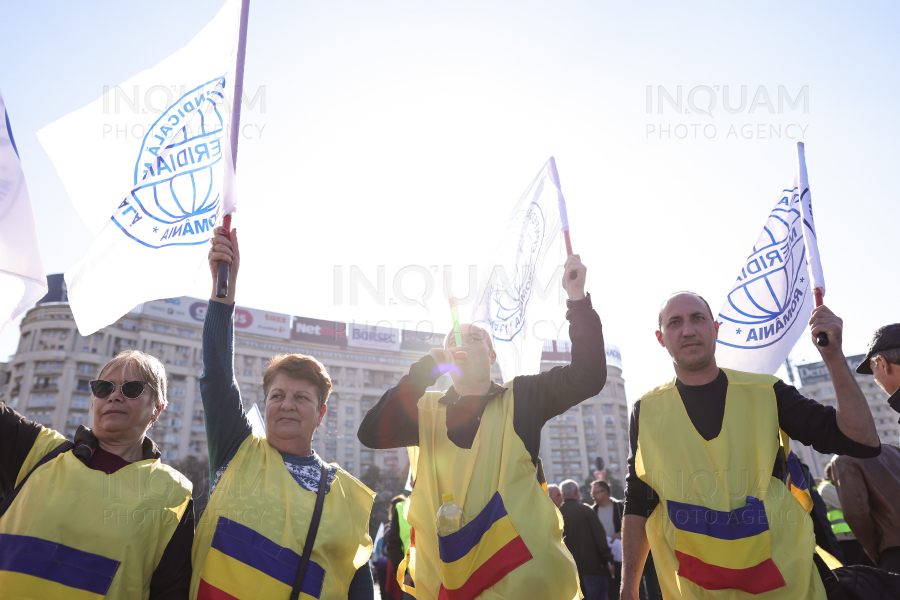 BUCURESTI - PIATA VICTORIEI - PROTEST - 25 OCT 2024