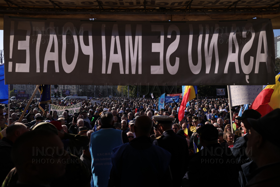 BUCURESTI - PIATA VICTORIEI - PROTEST - 25 OCT 2024