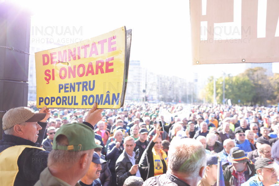 BUCURESTI - PIATA VICTORIEI - PROTEST - 25 OCT 2024