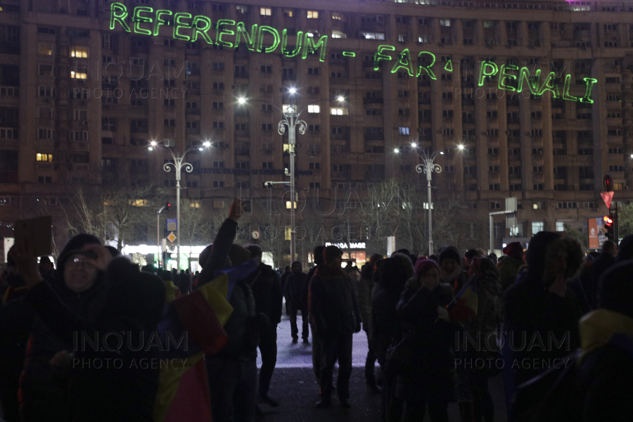 BUCURESTI - PIATA VICTORIEI - PROTEST - OUG 7 - 24 FEB 2019