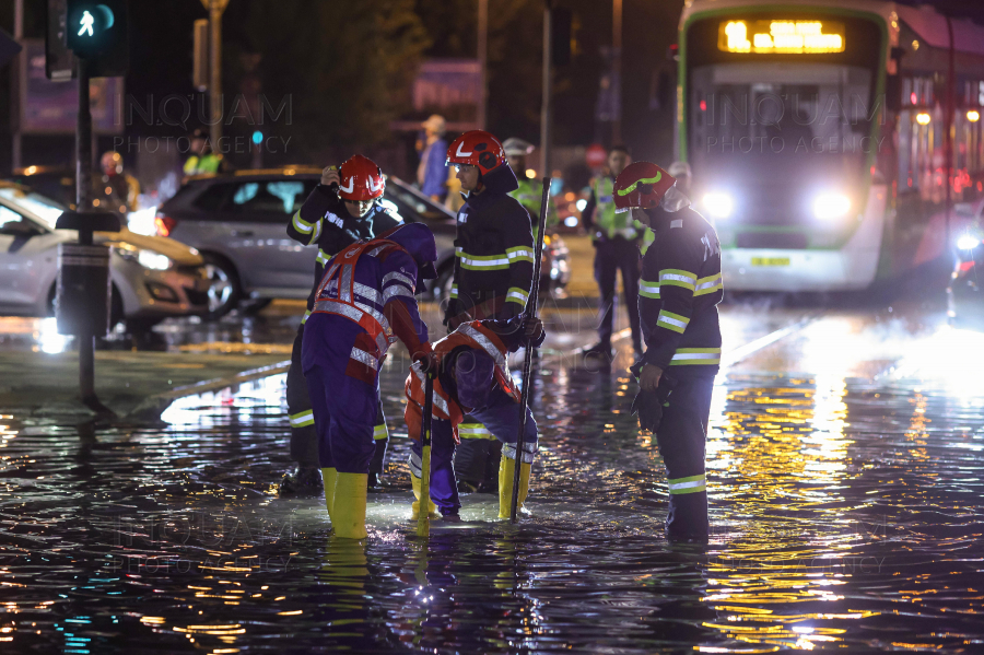 BUCURESTI - PLOAIE - TRAMVAIE BLOCATE - 29 SEP 2024