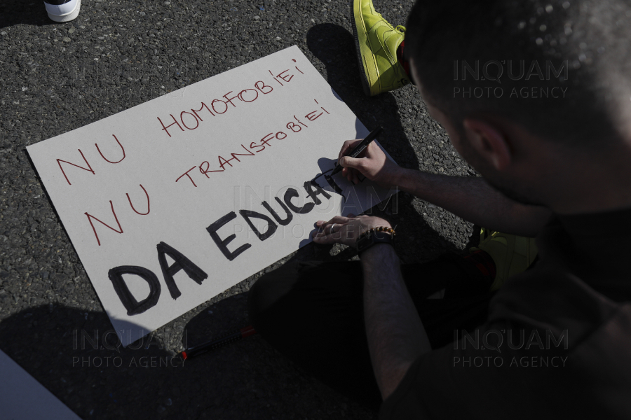 BUCURESTI - PROTEST - EDUCATIE SEXUALA - 25 MAR 2023