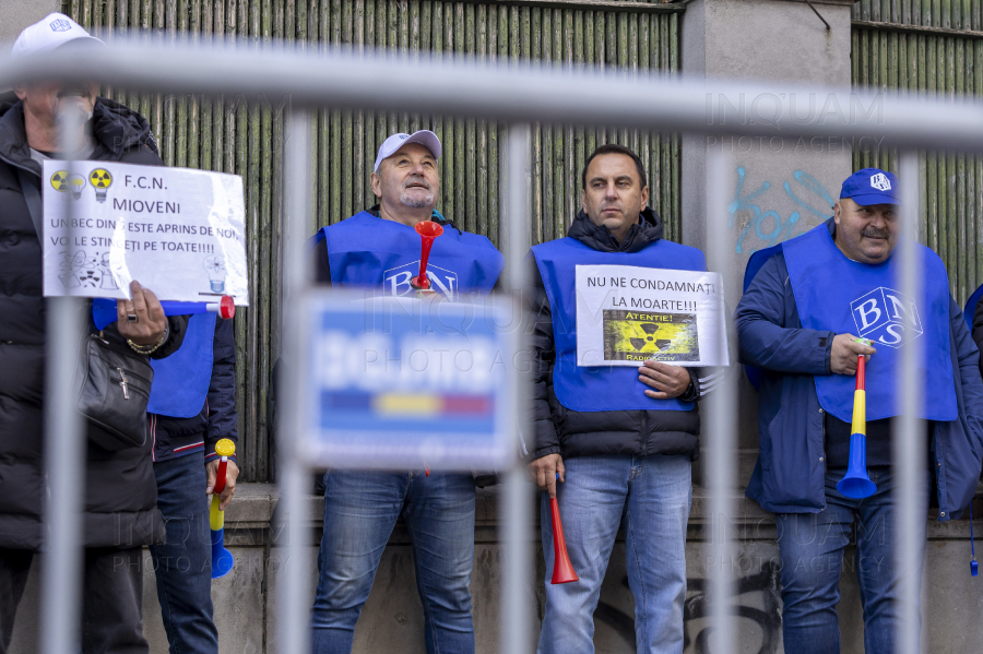 BUCURESTI - PROTEST - FEDERATIA SINDICATELOR ENERGETICA - 20 NOI 2024