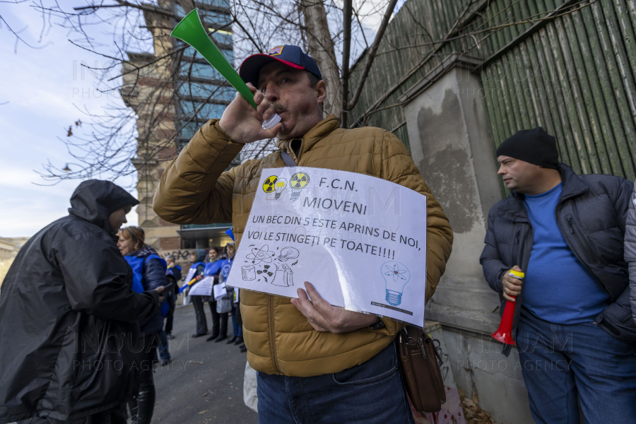 BUCURESTI - PROTEST - FEDERATIA SINDICATELOR ENERGETICA - 20 NOI 2024