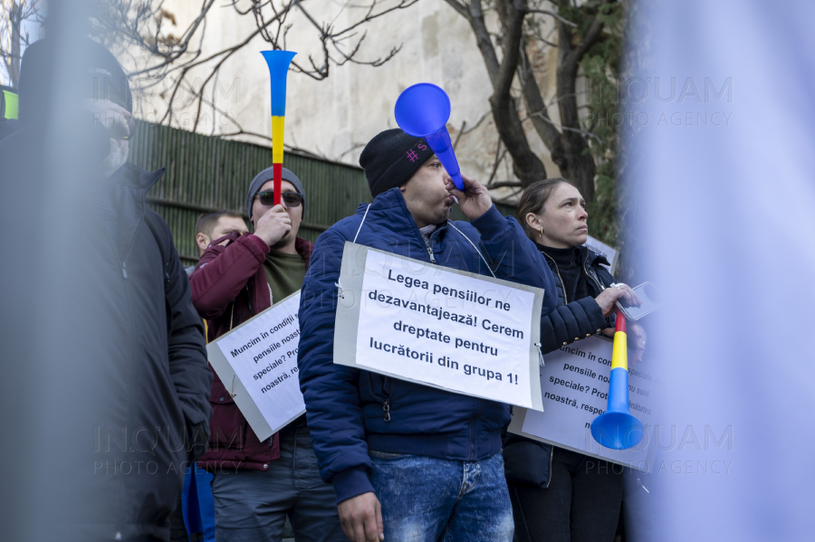 BUCURESTI - PROTEST - FEDERATIA SINDICATELOR ENERGETICA - 20 NOI 2024