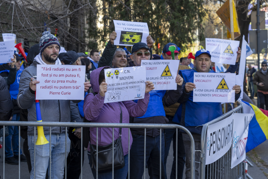 BUCURESTI - PROTEST - FEDERATIA SINDICATELOR ENERGETICA - 20 NOI 2024