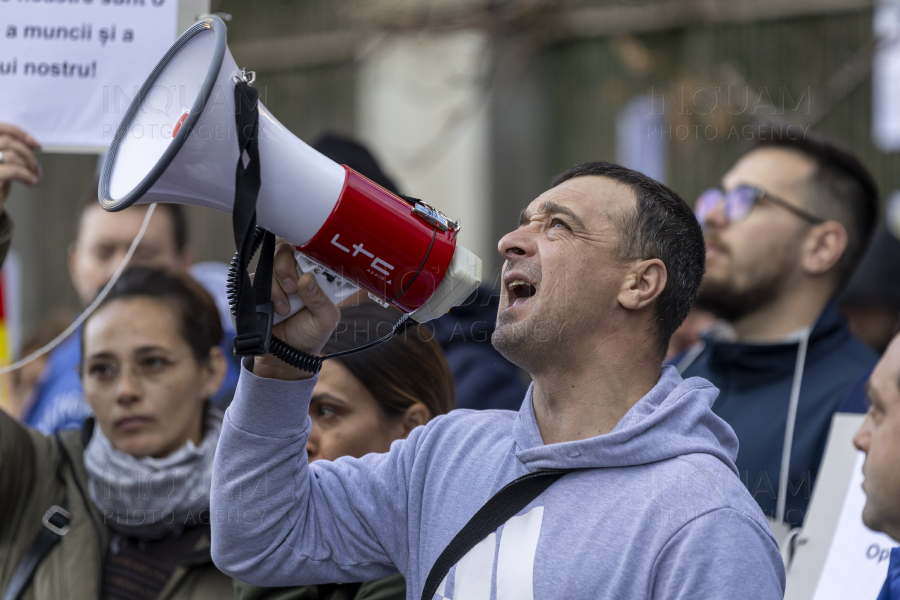 BUCURESTI - PROTEST - FEDERATIA SINDICATELOR ENERGETICA - 20 NOI 2024