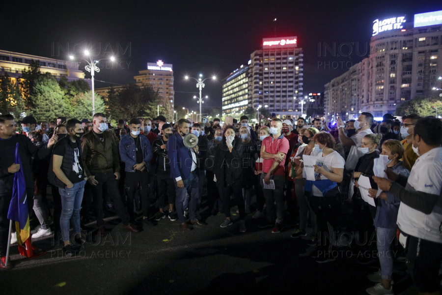 BUCURESTI - PROTEST - HORECA - MASURI CORONAVIRUS - 7 OCT 2020