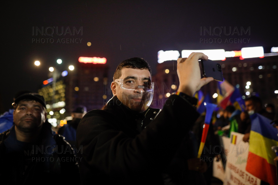 BUCURESTI - PROTEST - RESTRICTII COVID-19 - 3 APR 2021