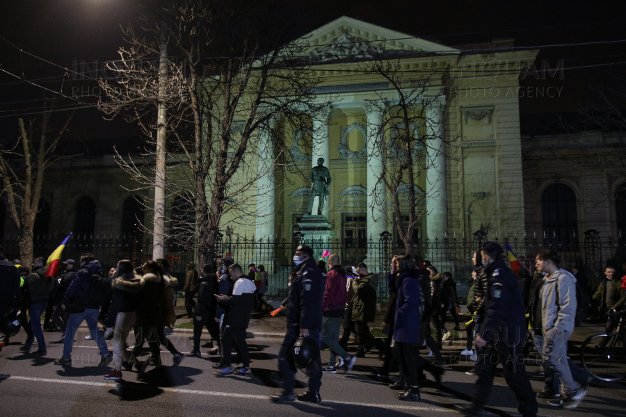 BUCURESTI - PROTEST - RESTRICTII COVID-19 - 30 MAR 2021