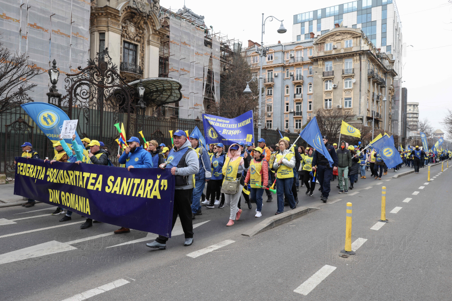 BUCURESTI - PROTEST - SANITAS - 11 MAR 2024