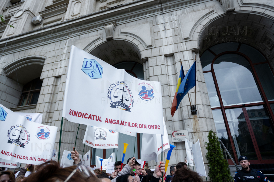 BUCURESTI - PROTEST - SINDICATE - ONRC - 16 APR 2024