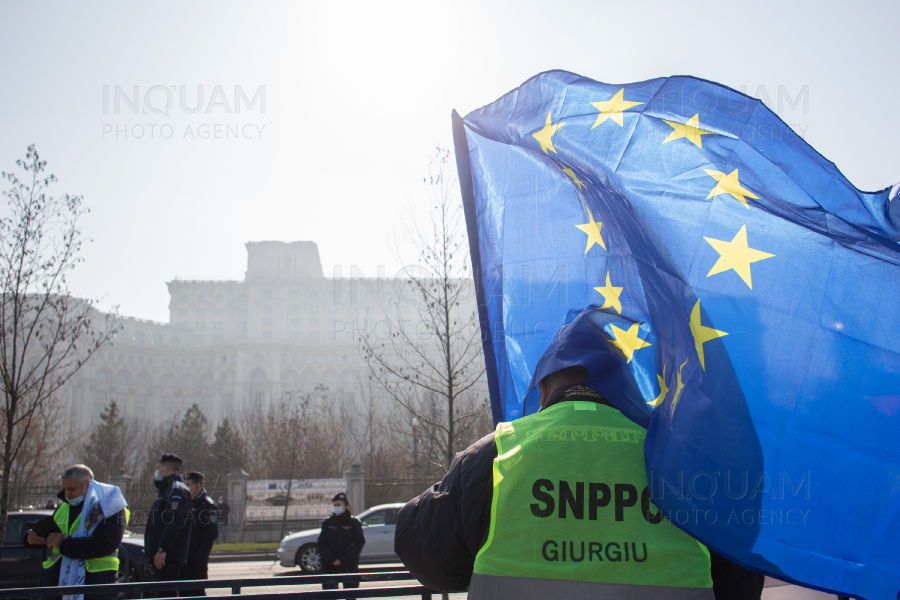 BUCURESTI - PROTEST - SNPPC - 23 FEB 2021