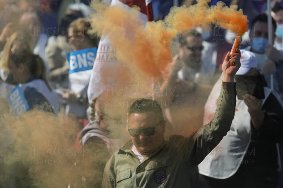 BUCURESTI - PROTEST BNS - PIATA VICTORIEI - 6 APR 2022