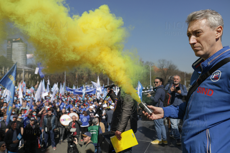 BUCURESTI - PROTEST BNS - PIATA VICTORIEI - 6 APR 2022